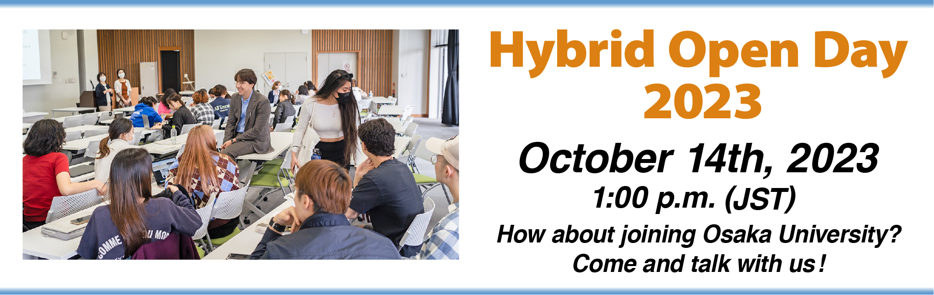 Hybrid Open Day on October 14th, 2023