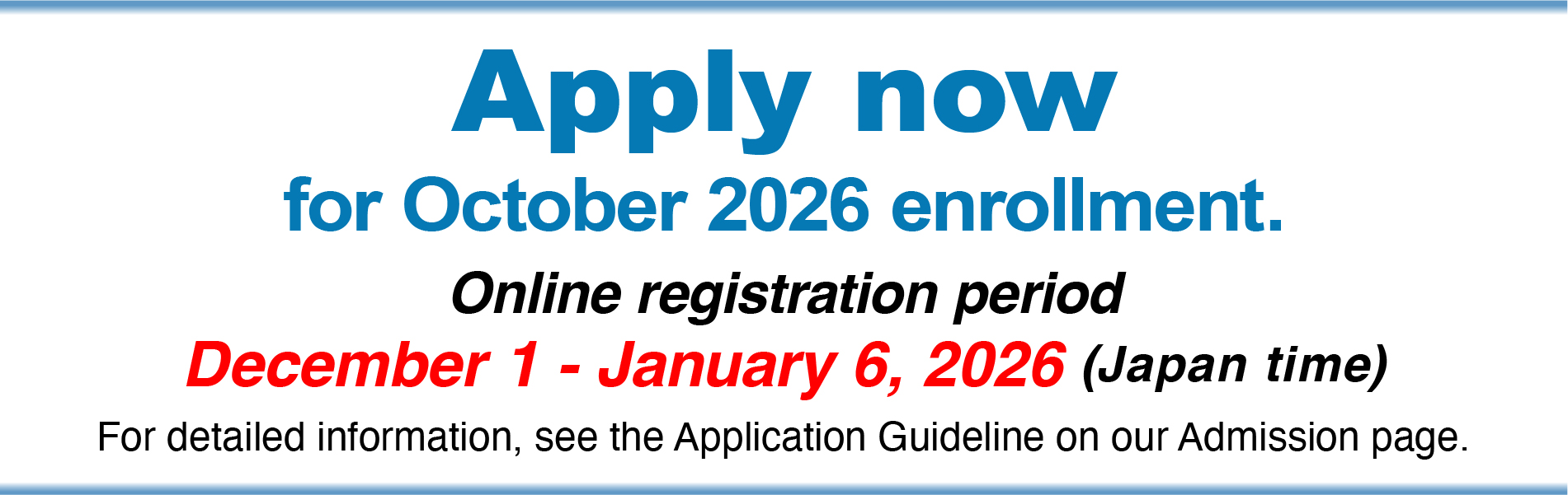 Application guidelines for 2026 are available