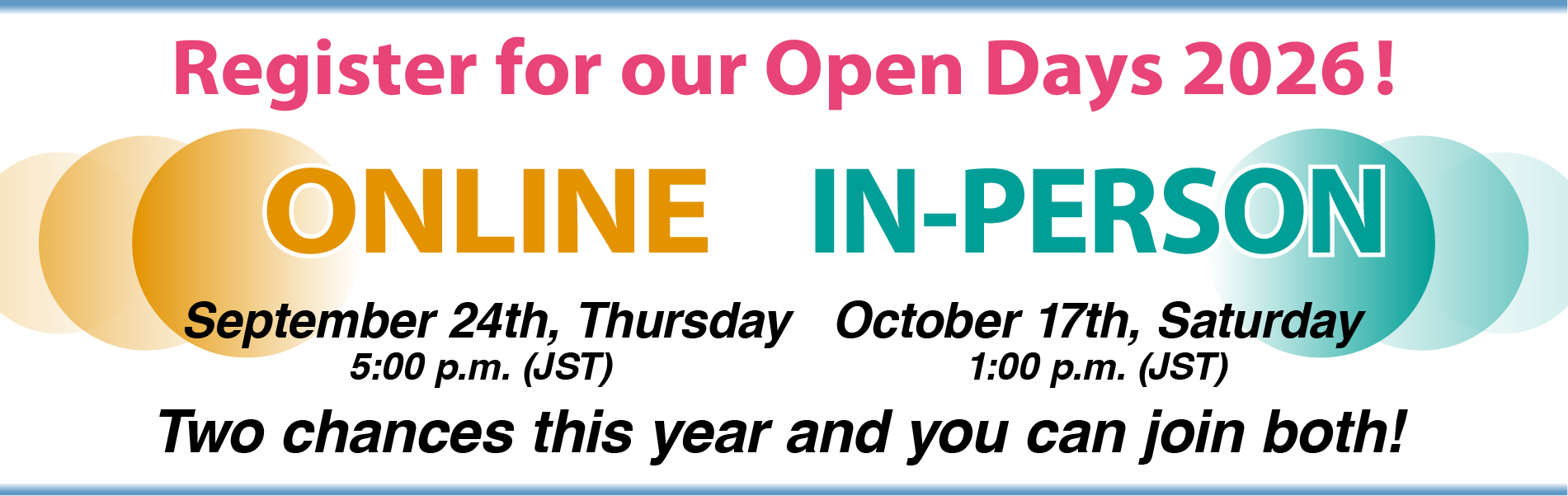 Open Day 2026